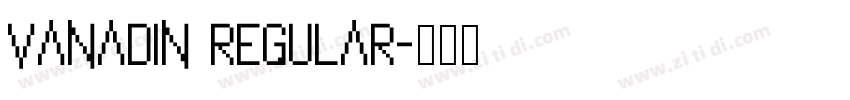 vanadin regular字体转换